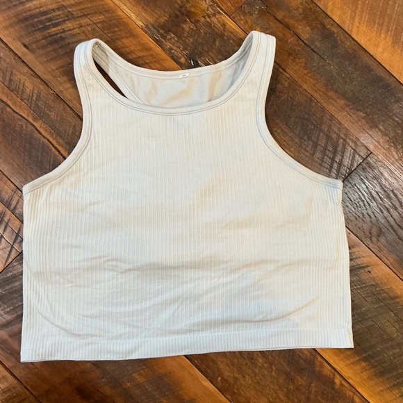 Lululemon Align Ribbed Tank Top light gray/pewter Size 12 - Picture 4 of 8